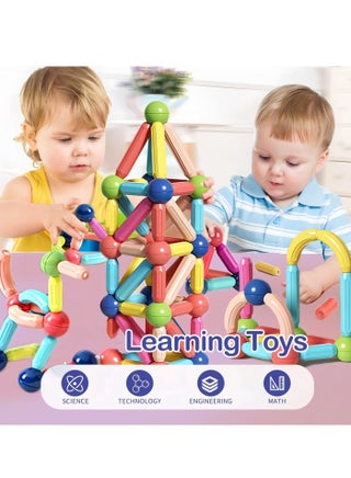 42 PCS Magnetic Building Toys With Storage Box for Kids, Magnet Blocks Sticks & Ball Creativity Game, Development Kit for Preschool Girls, Boys Ideal Gift Set - view 3